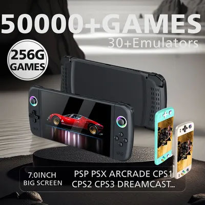 Emuelec System Joystick M27 Handheld Game Console 7 Inch IPS Screen RGB Lightning PSP CPS1 Retro Video Game Console Player Gift