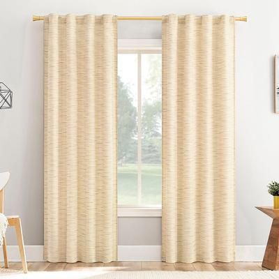 Wide Width Lenora Textured Panel by BrylaneHome in Taupe (Size 40" W 63" L)