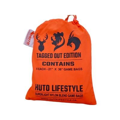 Huto Lifestyle Tagged Out Game Bag Set 5 Bag Set w/Reflective logo Orange GM-BG-TAGOUT