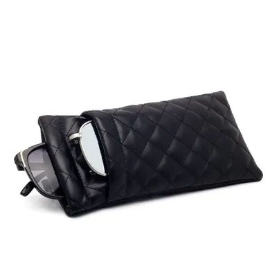 Regali Borsa per occhiali da sole impermeabile Custodia per occhiali portatile in pelle PU a doppio strato Custodia protettiva per occhiali da sole antipolvere