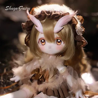ShugaFairy MMoth A 1/6 Kemono Moth Ball Jointed Doll FullSet Creature Kawaii Magnetic Swap Horns Poseable Collectible Resin