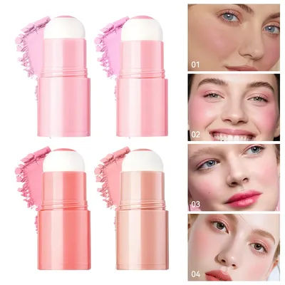 Life Girls Pink Two Cheek Ball Bong Wonder Korean System Woman, Non-Slip Straight Makeup, Low-Pressing Expansion Sponge Ball Bong, Corrects Korean Face to Create Bright, Thin and Delicate Ball Bong