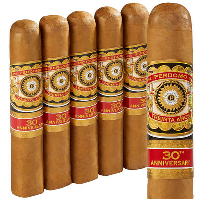 Perdomo 30th Anniversary Box-Pressed Connecticut - Pack of 5