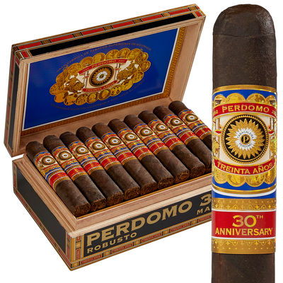 Perdomo 30th Anniversary Box-Pressed Connecticut - Pack of 5