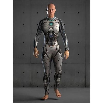 Carnevale 2026 Body Costumi di Gruppo per Coppie di Halloween Catsuit a Corpo Intero Teschio Robot Cyborg Costume Spaventoso Tutti Costume per Club Feste Performance Halloween Carnevale Giorno della