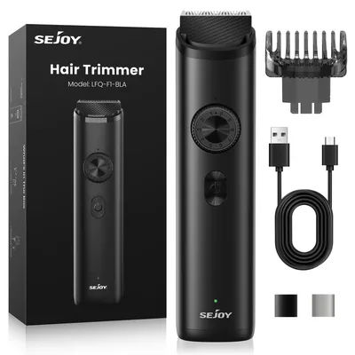 SEJOY Professional Electric Hair Clippers with Lock Portable Men's Cordless Beard Trimmer for Travel Use