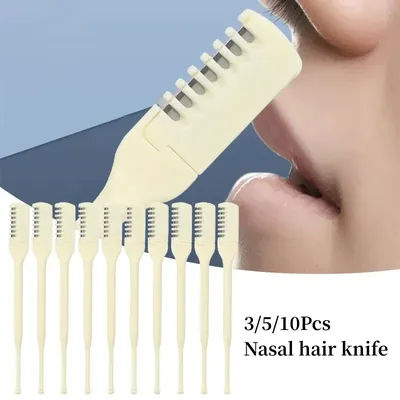 3/5/10Pcs Nose Hair Remover 360 Rotating Nasal Clippers Nose Hair Trimmer for Women Men Manual Nose Hair Trimme eyebrow trimmer