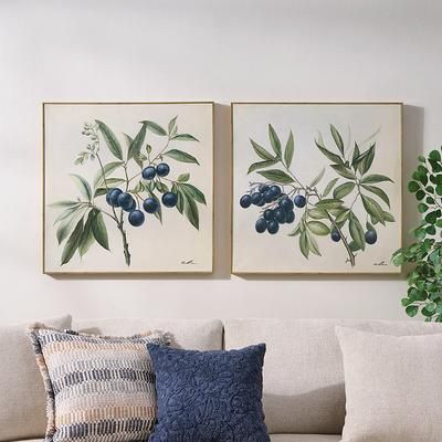 Olive Branch Canvas Wall Art - Ii - Grandin Road
