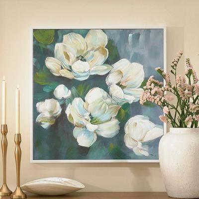 Ivory Petals Canvas Wall Art - Grandin Road