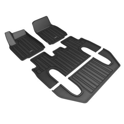 3D Mats USA Floor Made of Thermoplastic Black Molded Liner, Front, Second & Third Row, Limited Warranty E1TL04301809
