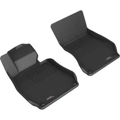3D Mats USA Floor Made of Rubber Black Molded Liner, Front Row, 3-year limited warranty L1MB15611509