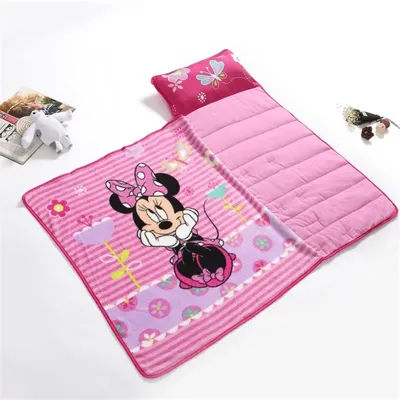 Mickey Minnie Mouse princesse congelée enfant en bas âge bébé tapis de sieste oreiller tout-en-un voyage garçons filles couverture de couchage enfants sac de couchage