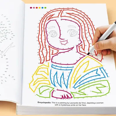 1 Connection Book, Kids Maze Game, Line Drawing, Coloring Book Suitable for 4-8 Ages Focus Training Brain Exercise