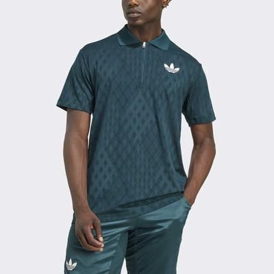 adidas Wimbledon 2025 Pro Polo Men's Tennis Apparel Aurora Ivy
