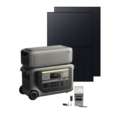 Anker SOLIX F3000 + Expansion Battery + Power Saver Kit + 6-Circuit Manual Transfer Switch + 2× 440W Rigid Solar Panel