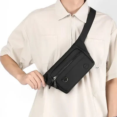 Unisex Waterproof Waist Bag Pack Male Belt Pouch Ladies Phone Work Purse - Multi-Pocket Chest Bag for Gym/Hiking/Daily Use