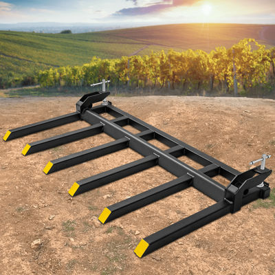 21" Fork Length 4000LBS Clamp On Debris Forks For 60" Skid Steer Buckets Heavy Duty Attachment 21" Fork Length 4000LBS Clamp On Debris Forks For 60" Skid Steer Buckets Heavy Duty Attachment