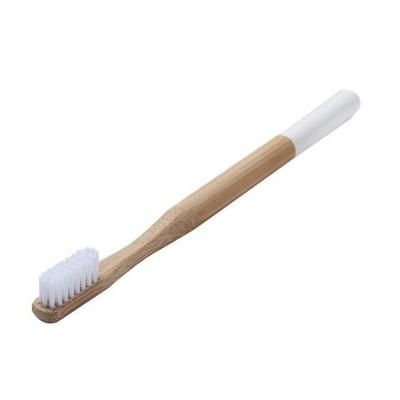 Eco Friendly Bamboo Toothbrush White Colorblock