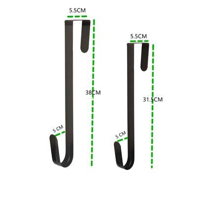 Metal Over The Door Wreath Hanger: Single Hook For Halloween, Christmas, Easter Decorations Front Door Ornament Holder 31cm 1PC
