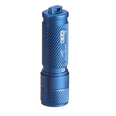 SKILHUNT E3A 100 Lumens AAA Keychain LED Flashlight: Mini Pocket Torch For Outdoor Camping, Hiking, Fishing Without Battery High CRI LED Royal Blue