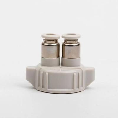 CO2 Reactor Air Diffuser Double Connector Tube Valves Gauge Bottle Cap DIY Aquarium Accessories 2