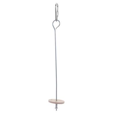 Stainless Steel Bird Toy Skewer For Pet Parrots: Fruit Holder & Hanging Spear Color: B Thread