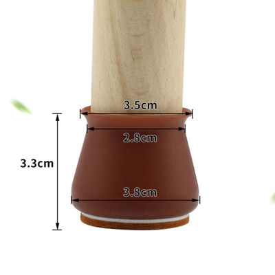 Upgraded Mute Furniture Leg Protectors Coffee 16Pcs