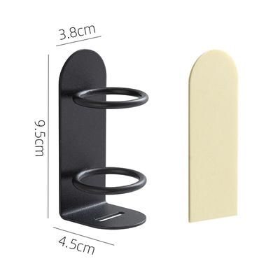 Wall Mounted Electric Toothbrush Holder Holder Punch Free Razor Holder Storage Shelf Toothbrush Organizer black
