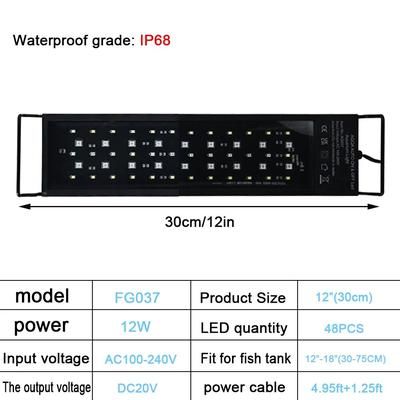 Aquarium LED Light: Full Spectrum, Extendable Timer, Adjustable Brightness UK Plug 1