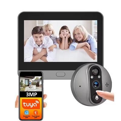 Smart WiFi Door Peephole Camera With Motion Detection 128g peephole