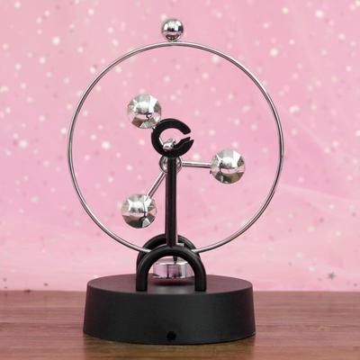 Newton Pendulum Ball: Rotating Perpetual Motion Physics Toy For Home Decor Large 2