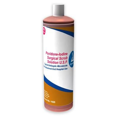 Dynarex Surgical Scrub Solution 16 oz. Bottle 7.5% Strength Povidone-Iodine NonSterile (670152_EA)
