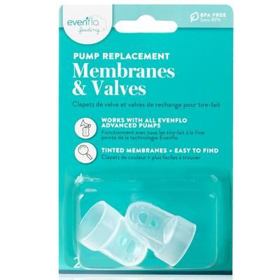 Evenflo Breast Pump Replacement Membrane and Valve For All Breast Pumps (1041182_EA)