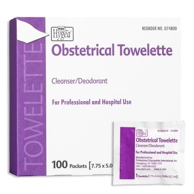 Hygea Obstetrical Cleansing Towelette Individual Packet Scented 100 Count (544410_BX)