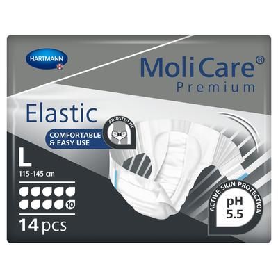 MoliCare Premium Elastic 10D Unisex Adult Incontinence Brief Large Disposable Heavy Absorbency (1153087_PK)