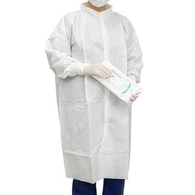 Contec CritiGear Cleanroom Lab Coat White 2X-Large Knee Length Microporous Fabric Disposable (1128921_BG)