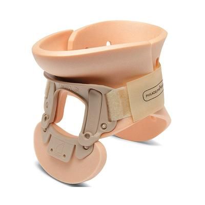 Ossur Philadelphia Rigid Cervical Collar Preformed Adult One Size Fits Most Two-Piece / Trachea Opening Adjustable Height 10 to 19 Inch Neck Circumfer