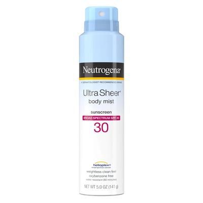 NeutrogenaUltra Sheer Body Mist Sunscreen SPF 30 Liquid 5 oz. Can (1193261_EA)