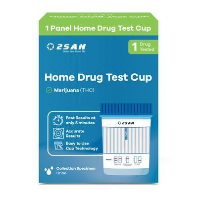 2San Drugs of Abuse Test Kit Marijuana (THC)) 1 Test per Kit (18 Kits per Case) CLIA Waived (1253999_KT)