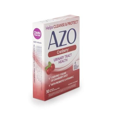AZO Urinary Pain Relief 60 mg - 110 mg - 500 mg - 30 mg Strength Vitamin C / Calcium / Cranberry / Bacillus Coagulans Tablet 50 per Box (884458_BX)