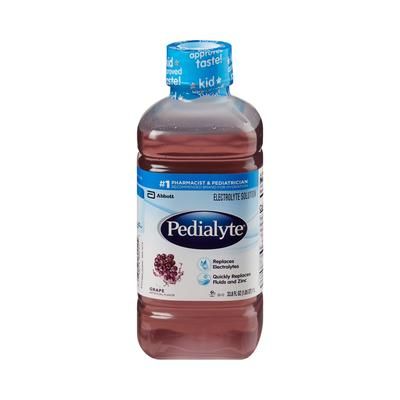 Pedialyte Classic Oral Electrolyte Solution Grape Flavor 33.8 oz. Electrolyte (366834_CS)