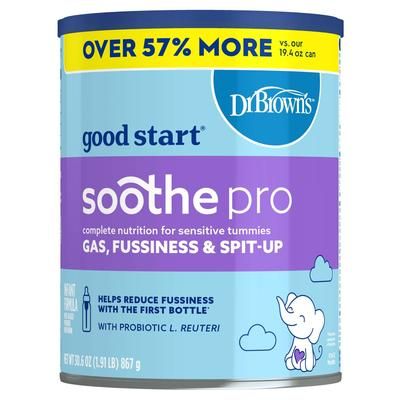 Dr. Brown's good start soothe pro Infant Formula Unflavored 30.6 oz. Can Powder (1256763_EA)