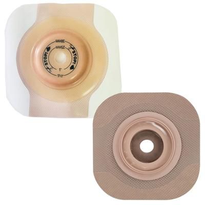 New Image CeraPlus Ostomy Barrier Trim to Fit, Extended Wear Adhesive Tape Borders 44 mm Flange Green Code System Up to 1 Inch Opening (970807_BX)