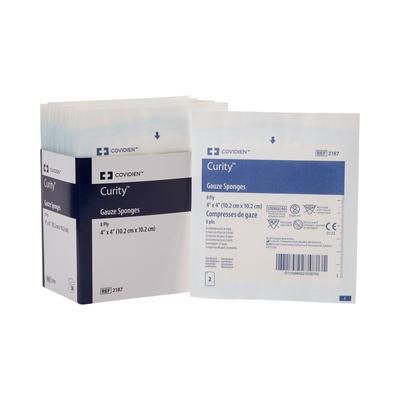 Curity Gauze Sponge 4 X 4 Inch 8-Ply Sterile 2 per Pack (688659_TR)