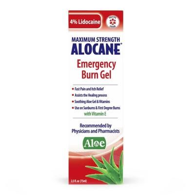 Alocane Maximum Strength Burn Relief BZK (Benzalkonium Chloride) / Lidocaine HCl Topical Gel 2.5 oz. Tube (1253909_EA)