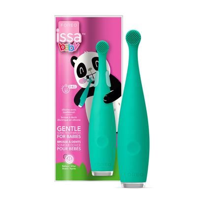 ISSA baby Sonic Toothbrush Kiwi Green Panda Ages Birth to 4 Years Silicone (1252886_EA)