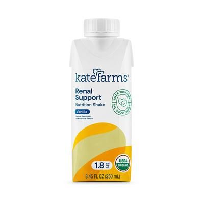 Kate Farms Renal Support 1.8 Oral Supplement Vanilla Flavor Liquid 8.45 oz. Carton (1184938_CS)