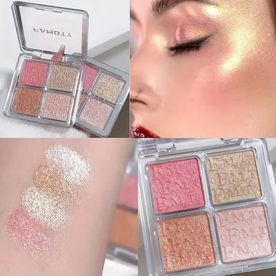 Waterproof Liquid Highlighter Palette Baked Powder Illuminator For Natural Glow & Shimmer 1