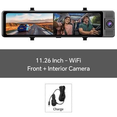 OBDPEAK 4K Triple Dash Cam With GPS Front, Inside & Rear Car DVR With Night Vision & Parking Monitor only 2 Cameras with 128g Tf Card