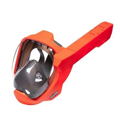 Snorkel Mask Full Face With Dry Breathing System And Panoramic View l xl orange